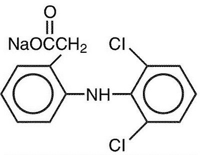 Diclofenac Chem Structor - Diclofenac Sodium 1